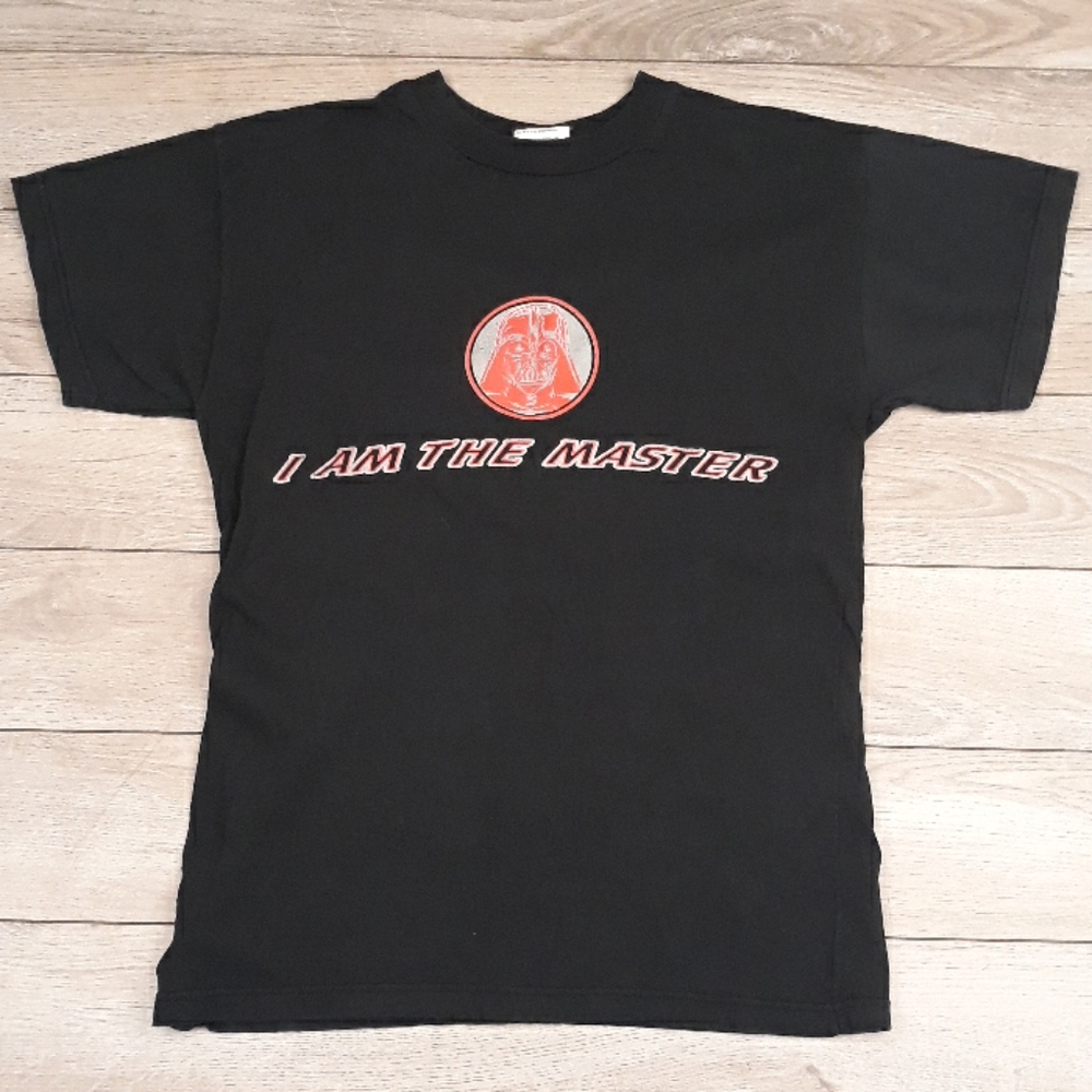 STAR WARS Darth Vader Cotton Mens T-Shirt Sz XS VTG 90s RARE
